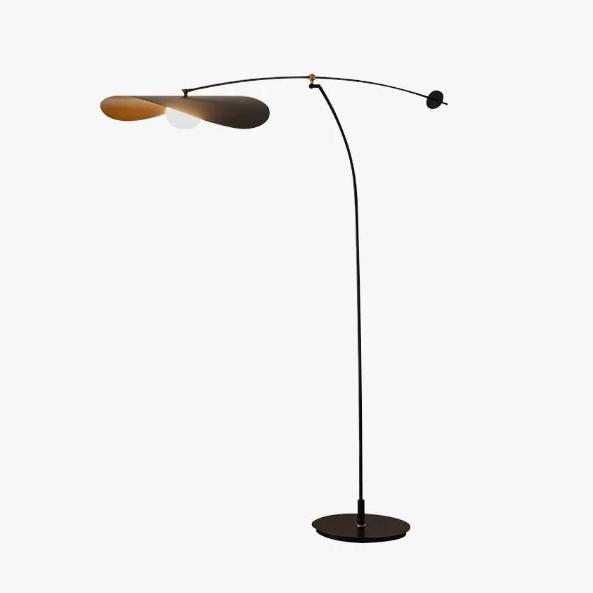 Alonso Modern Metal Torchiere Floor Lamp Minimalist Standing Reading Light