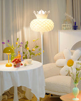 Modern Aluvia Crown Torchiere Floor Lamp for Elegant Indoor Home Lighting
