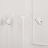 Modern Ripple and Sunset Red Ambient Floor Lamp Contemporary LED Standing Accent Light