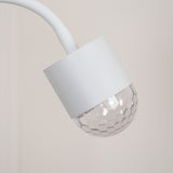 Modern Ripple and Sunset Red Ambient Floor Lamp Contemporary LED Standing Accent Light