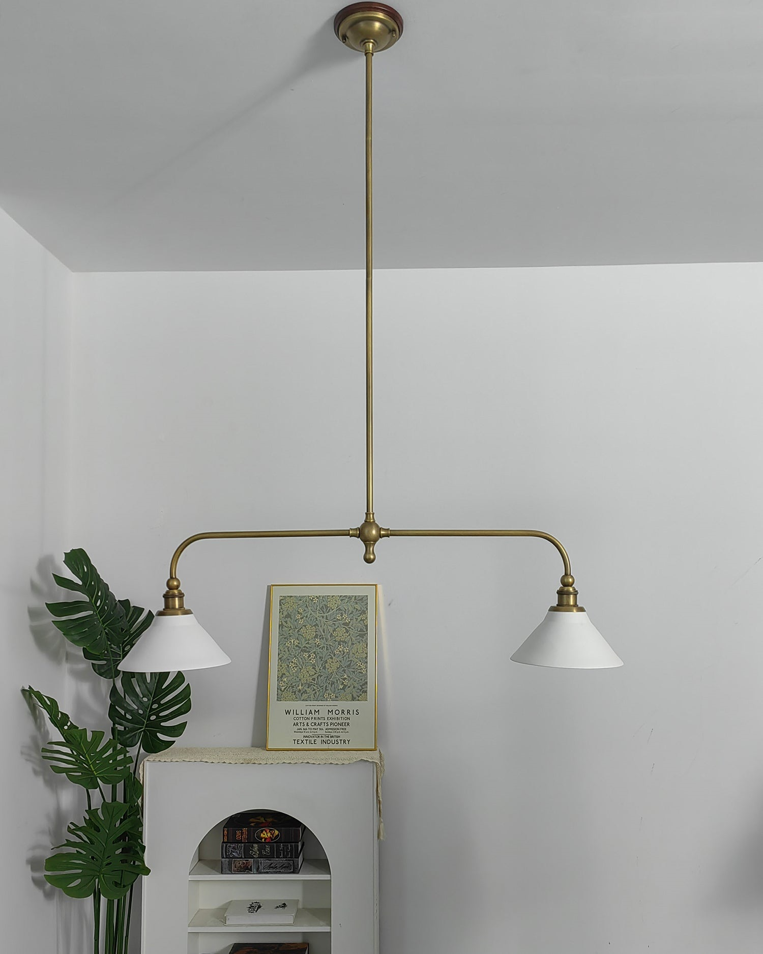 modern-linear-brass-chandelier-with-white-ceramic-shades-for-kitchen-island-and-dining-room