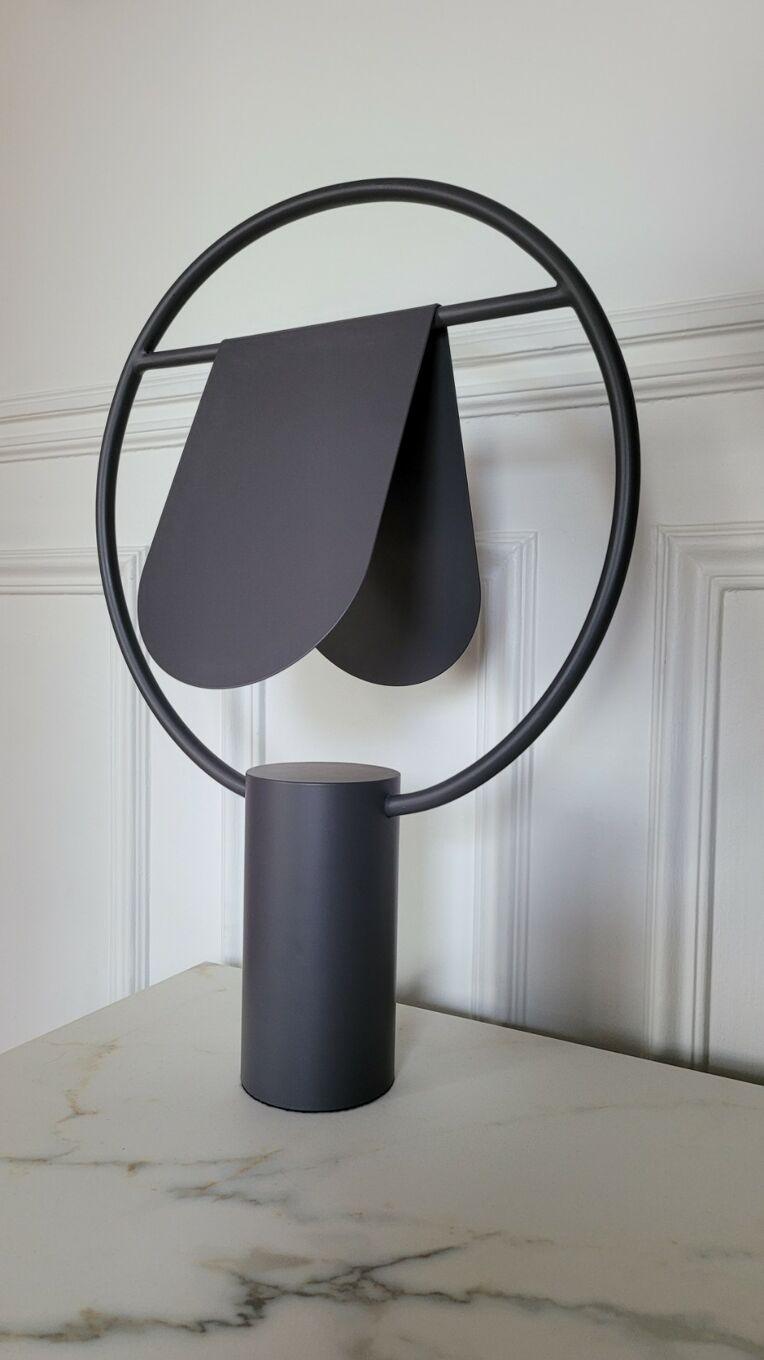 Modern Anae Metal Table Lamp with Matte Finish for Contemporary Bedrooms and Offices