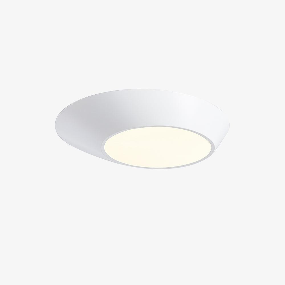 Modern Angled LED Flush Mount Ceiling Light with Geometric Inclined Design