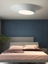 Modern Angled LED Flush Mount Ceiling Light with Geometric Inclined Design