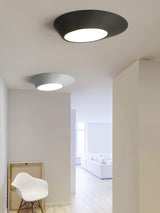 Modern Angled LED Flush Mount Ceiling Light with Geometric Inclined Design
