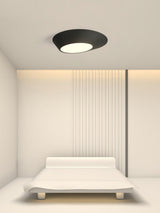 Modern Angled LED Flush Mount Ceiling Light with Geometric Inclined Design