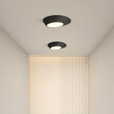 Modern Angled LED Flush Mount Ceiling Light with Geometric Inclined Design