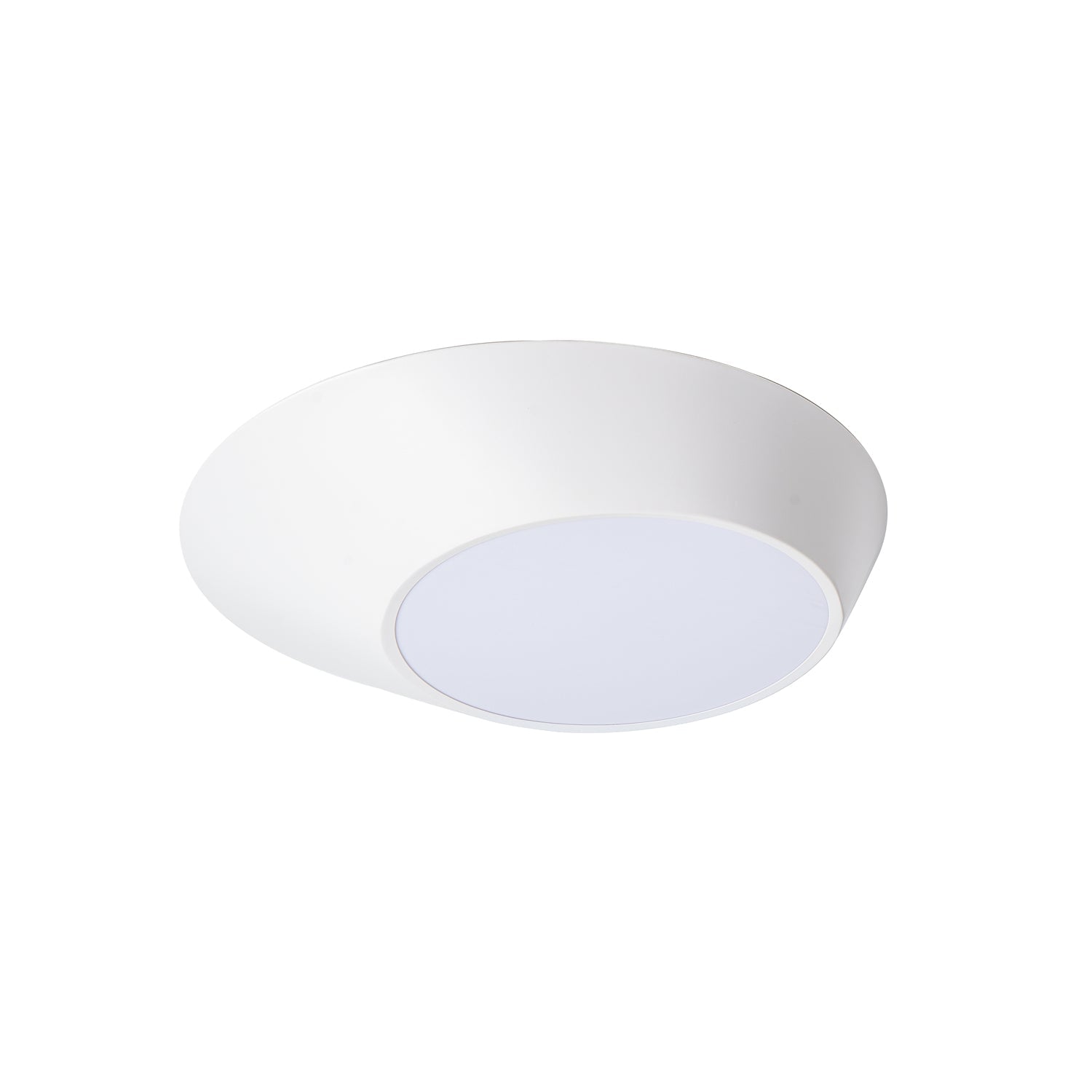 Modern Angled LED Flush Mount Ceiling Light with Geometric Inclined Design