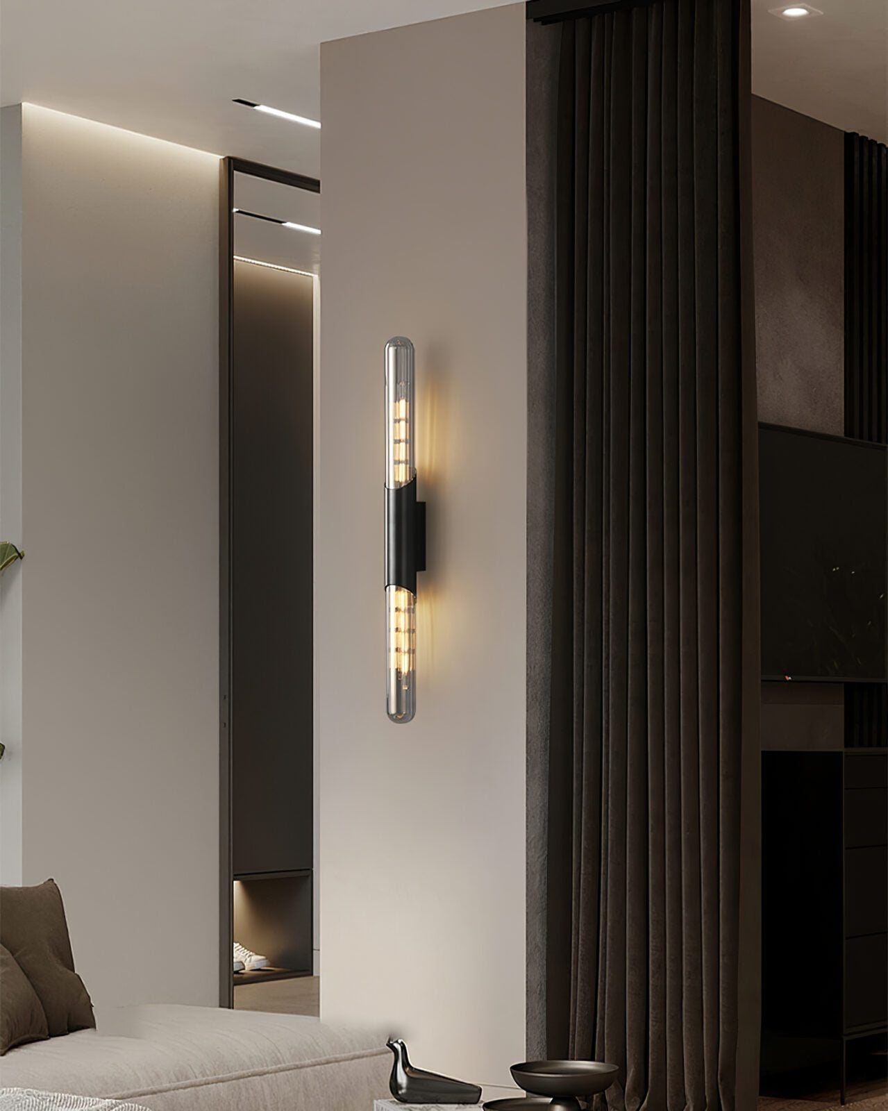contemporary-brass-and-glass-cylinder-bathroom-vanity-wall-sconce-light