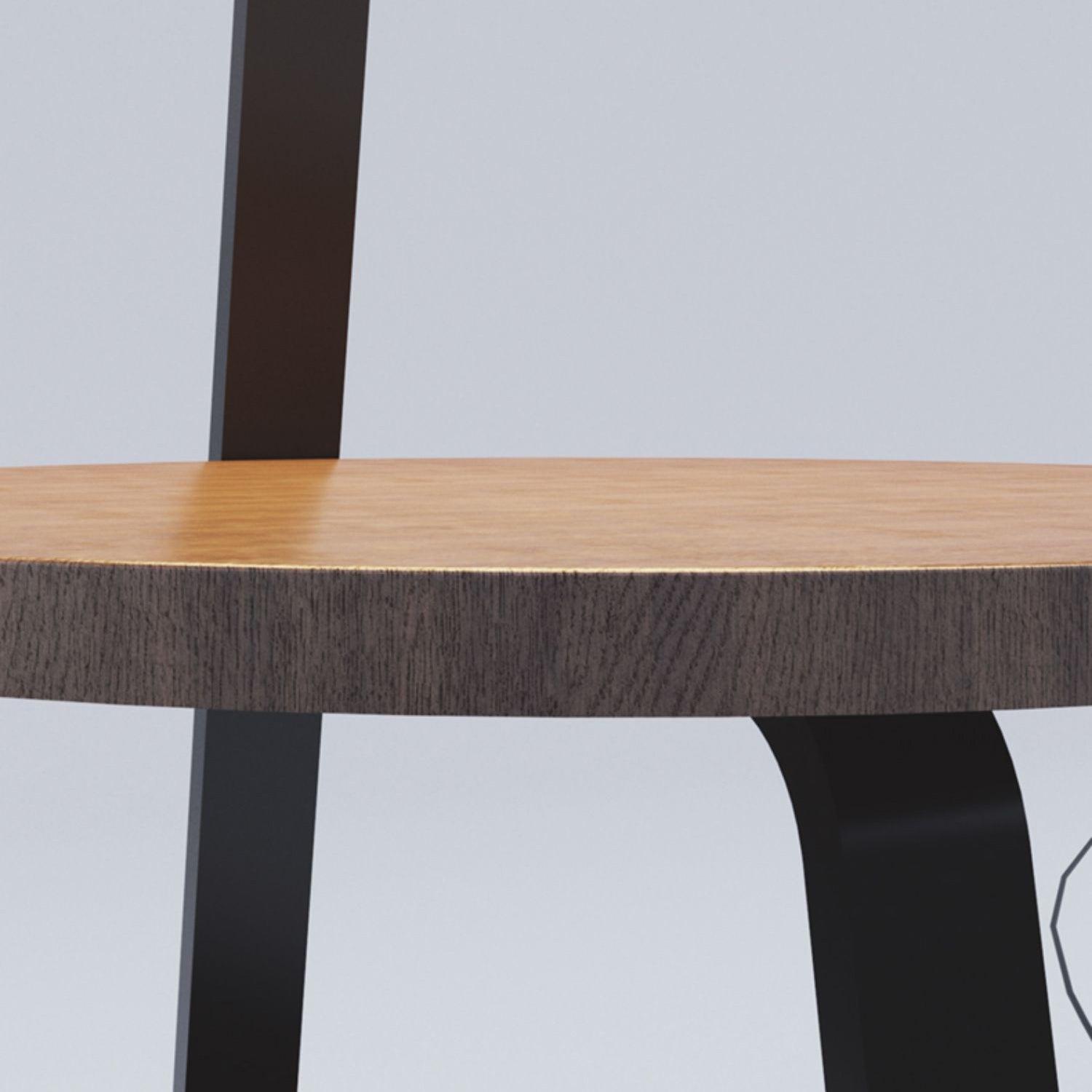 Modern Tiered LED Torchiere Floor Lamp with QI Wireless Charging and Wood Accents