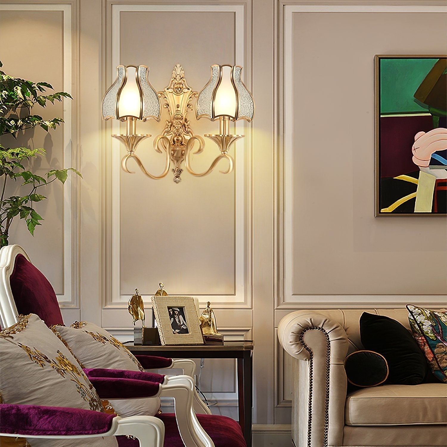 elegant-brass-and-white-glass-wall-sconce-light-fixture-for-modern-interior-spaces