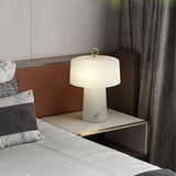 Vintage Marble and Brass Table Lamp for Luxury Bedside and Living Room Lighting
