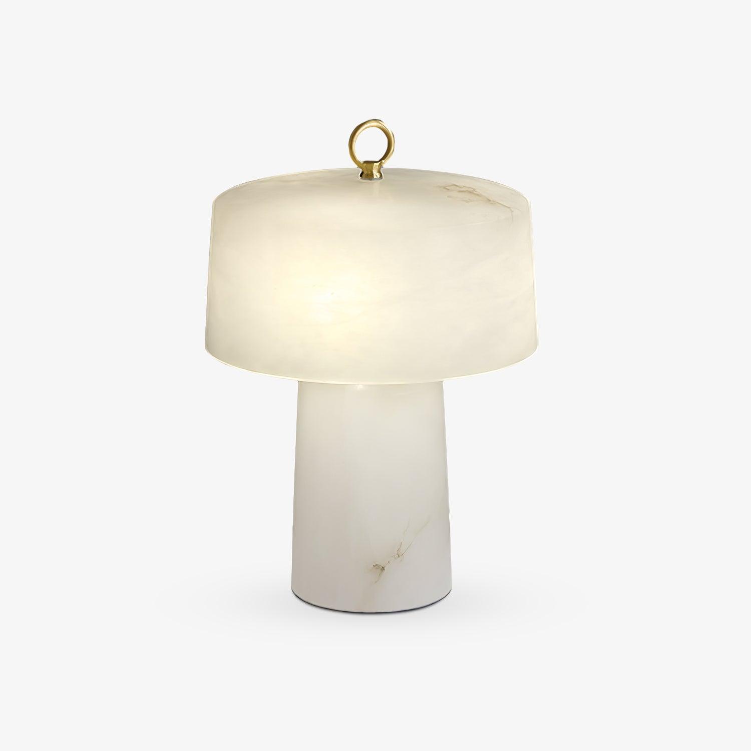 Vintage Marble and Brass Table Lamp for Luxury Bedside and Living Room Lighting