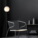 Modern Geometric Apex Sphere Floor Lamp with Tapered Base for Living Room Office