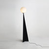 Modern Geometric Apex Sphere Floor Lamp with Tapered Base for Living Room Office