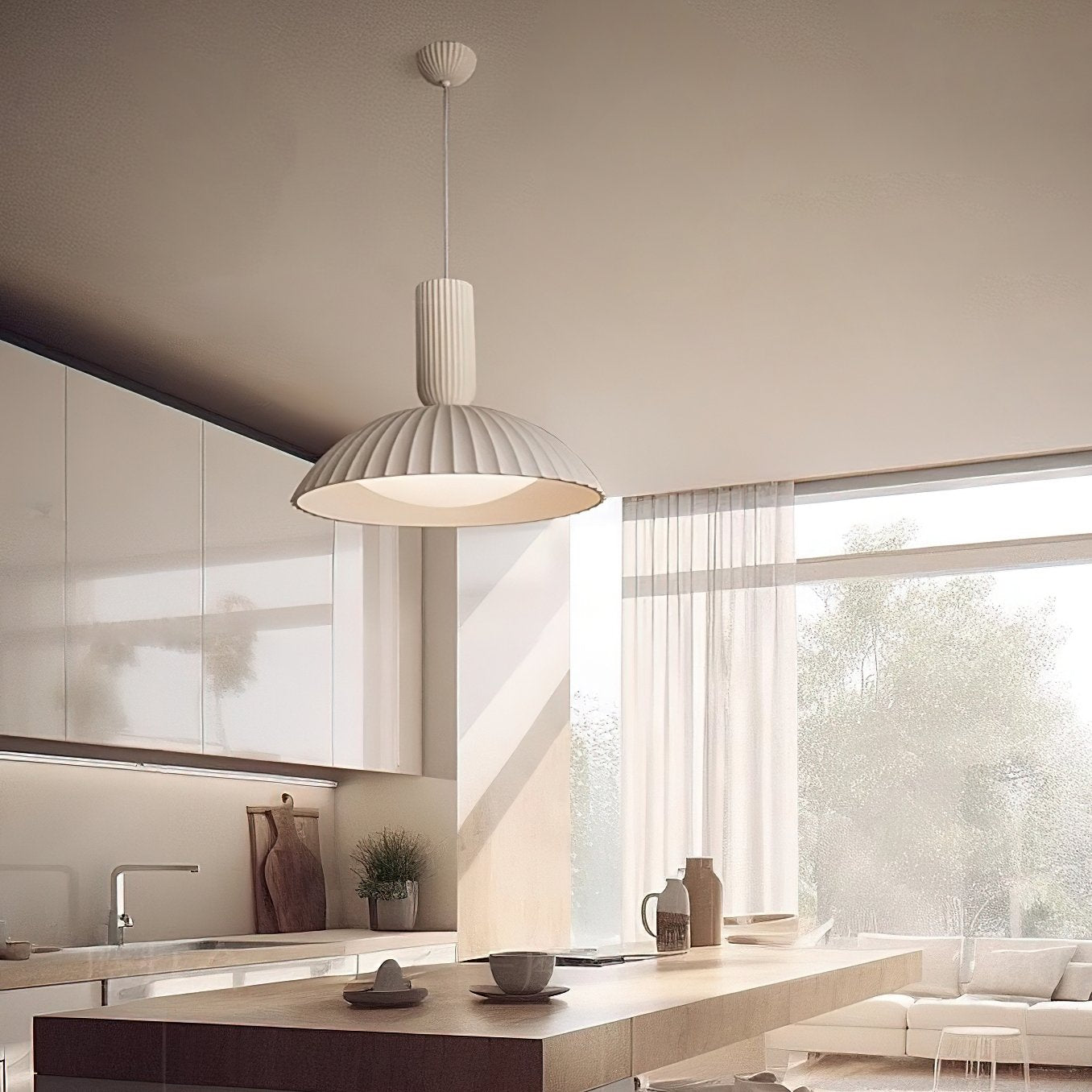 modern-fluted-resin-pendant-lamp-french-classical-art-integrated-led-hanging-light