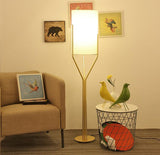 Elegant Brass Arborescence Floor Lamp Contemporary Reading Light with Cloth Shade