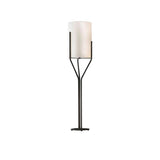 Elegant Brass Arborescence Floor Lamp Contemporary Reading Light with Cloth Shade