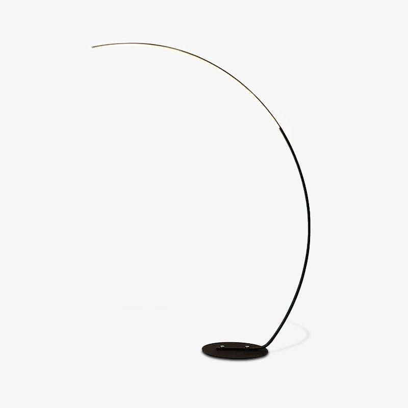 Modern LED Arc Floor Lamp Minimalist Standing Accent Light for Living Room