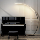 Modern LED Arc Floor Lamp Minimalist Standing Accent Light for Living Room