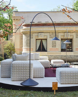 Modern Arc Torchiere Floor Lamp with Flexible Extension and Aluminum Body