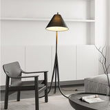 Modern Arcwood Curved Wood Floor Lamp with Fabric Shade for Living Room and Study