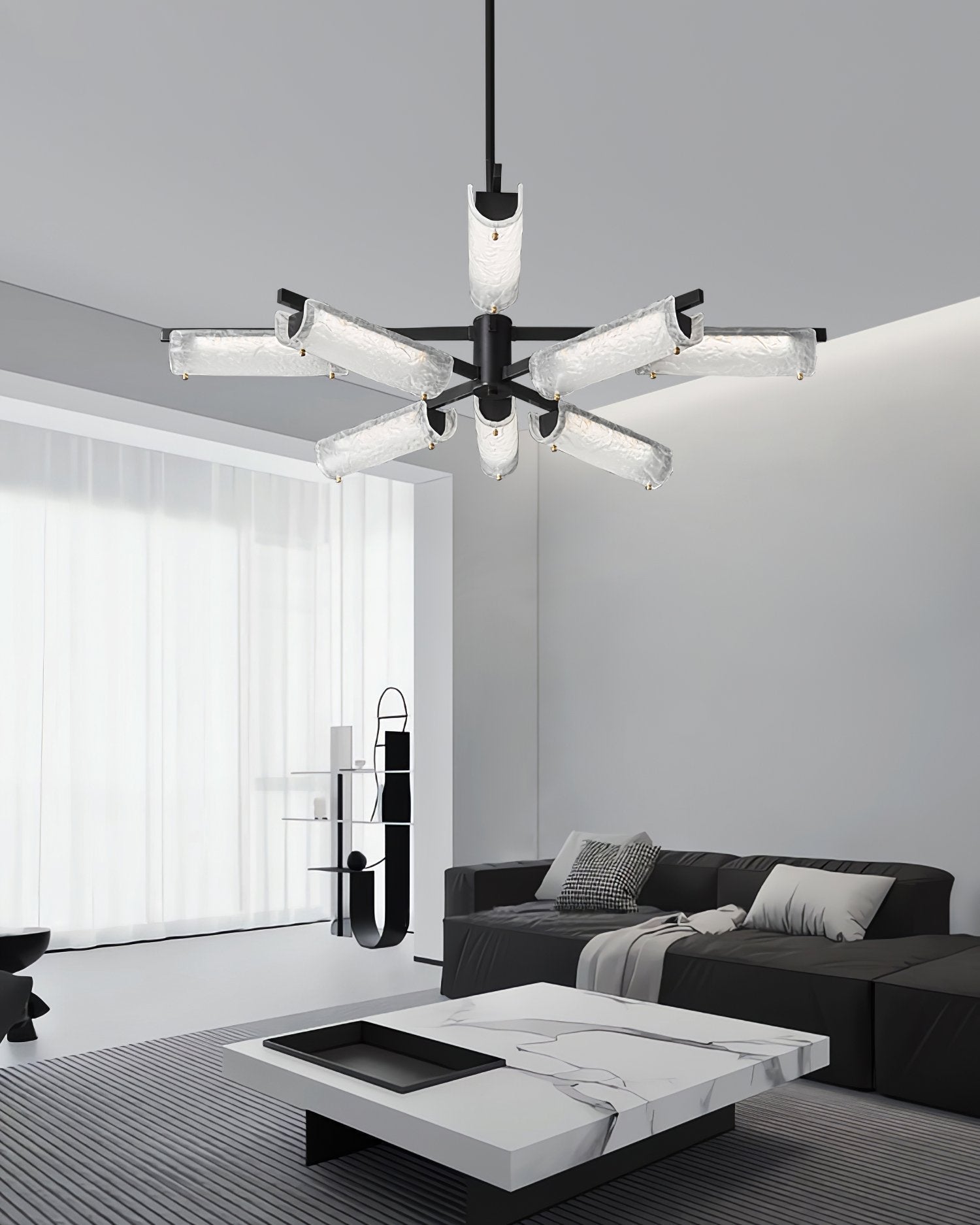 ariel-modern-brass-led-chandelier-with-tubular-glass-shades-and-three-color-changing-mode