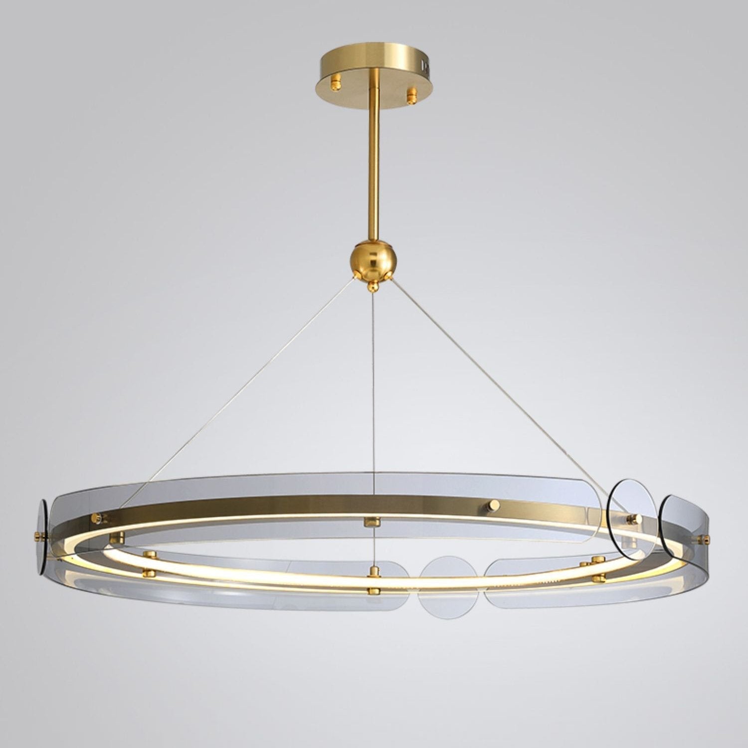 modern-gold-round-led-pendant-light-with-smoke-gray-glass-for-dining-room