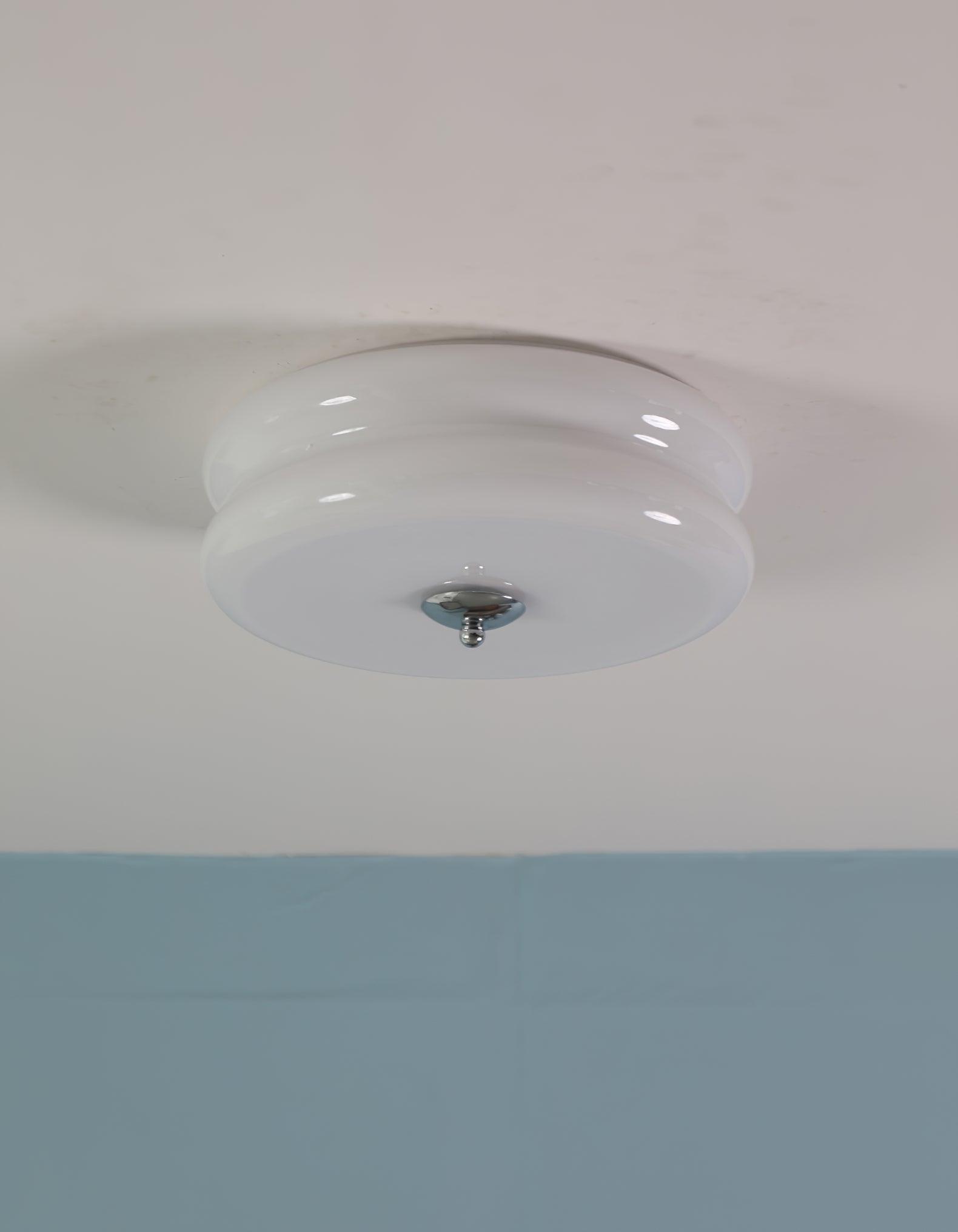 Vintage Art Deco Integrated LED Flush Mount Ceiling Light for Modern Interiors