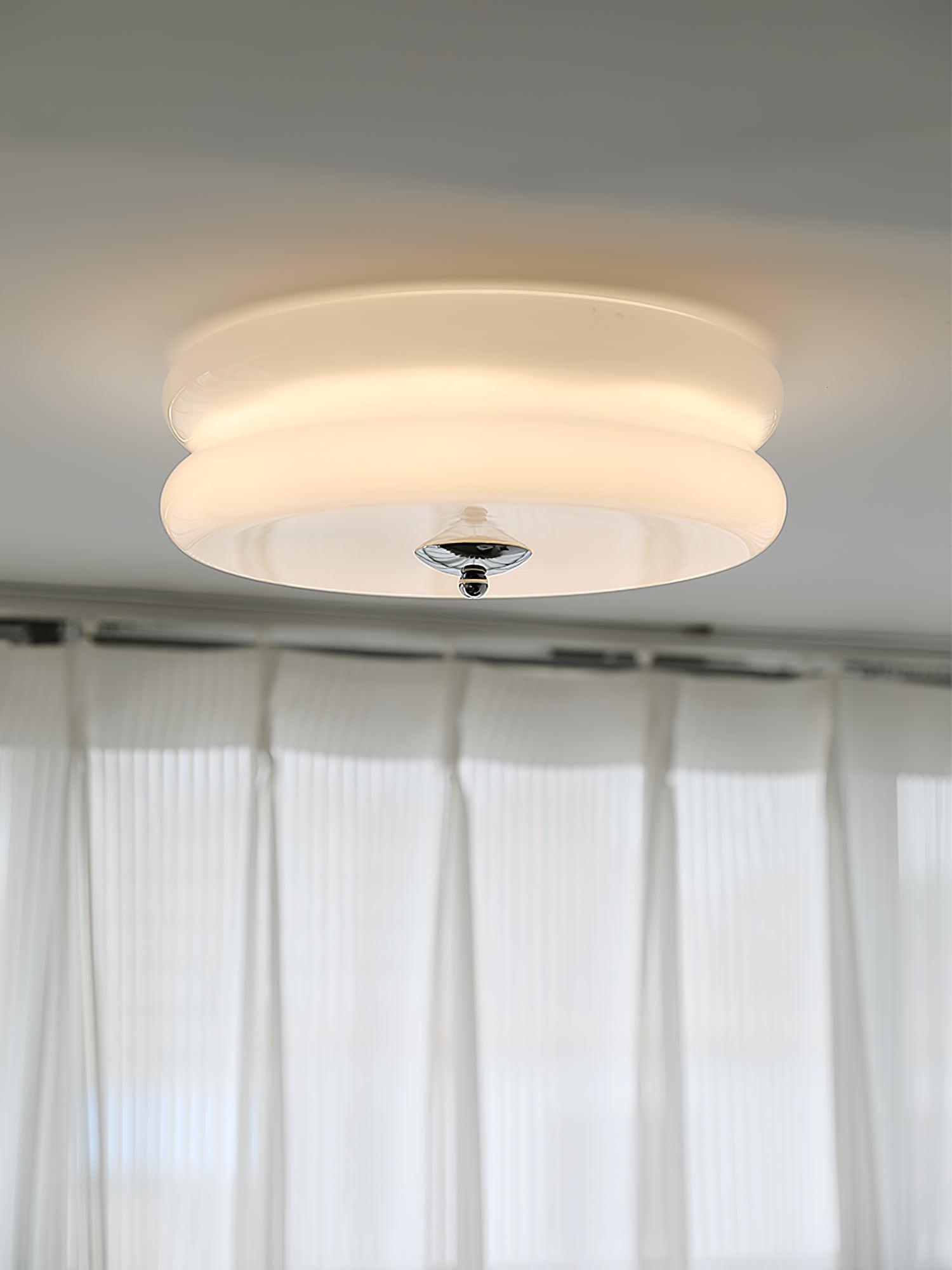 Vintage Art Deco Integrated LED Flush Mount Ceiling Light for Modern Interiors