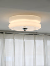 Vintage Art Deco Integrated LED Flush Mount Ceiling Light for Modern Interiors