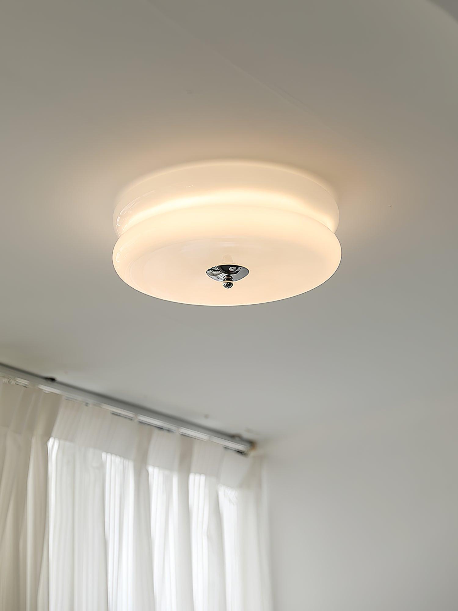 Vintage Art Deco Integrated LED Flush Mount Ceiling Light for Modern Interiors
