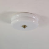 Vintage Art Deco Integrated LED Flush Mount Ceiling Light for Modern Interiors
