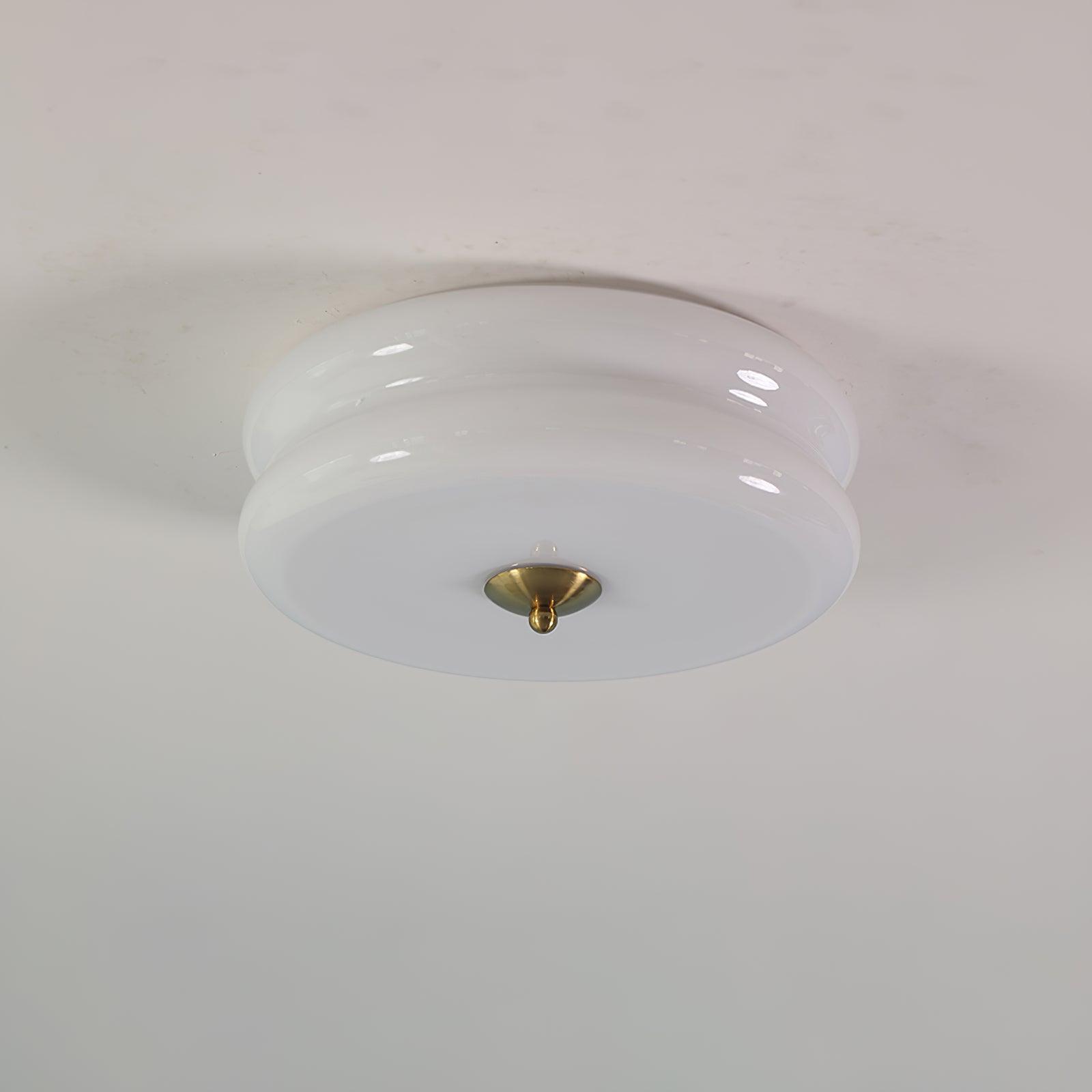 Vintage Art Deco Integrated LED Flush Mount Ceiling Light for Modern Interiors