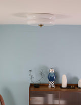 Vintage Art Deco Integrated LED Flush Mount Ceiling Light for Modern Interiors