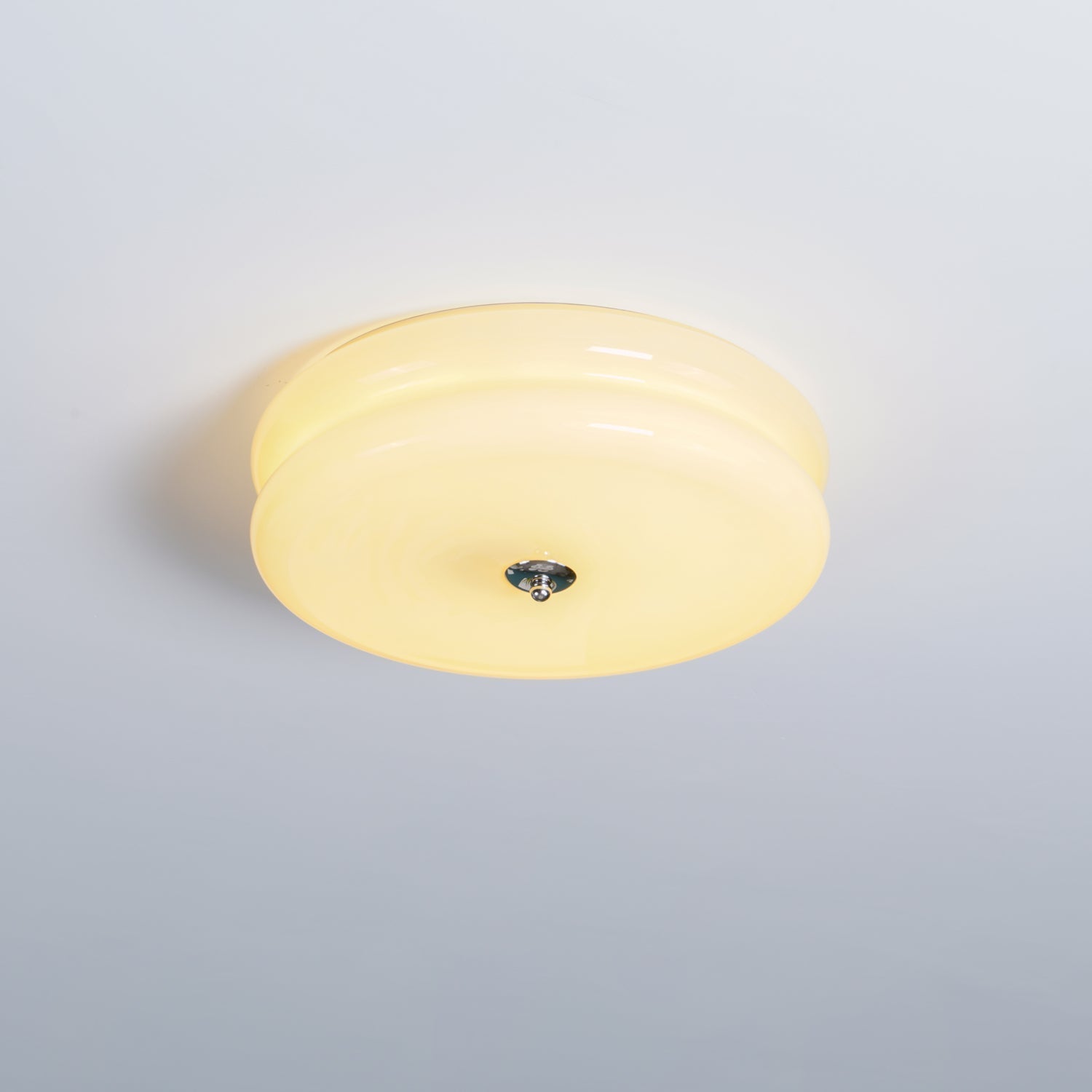 Vintage Art Deco Integrated LED Flush Mount Ceiling Light for Modern Interiors