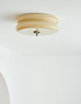 Vintage Art Deco Integrated LED Flush Mount Ceiling Light for Modern Interiors
