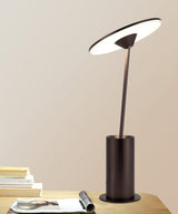 Modern Minimalist Adjustable LED Table Lamp with Stainless Steel Stem for Office and Desk