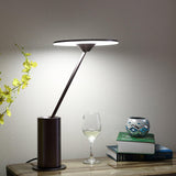 Modern Minimalist Adjustable LED Table Lamp with Stainless Steel Stem for Office and Desk