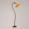 Elegant Lotus Leaf Floor Lamp Modern Resin Standing Light with Organic Design