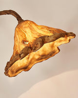 Elegant Lotus Leaf Floor Lamp Modern Resin Standing Light with Organic Design