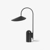 Arum Minimalist Accent Table Lamp with Adjustable Metal Shade and Marble Base