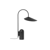 Arum Minimalist Accent Table Lamp with Adjustable Metal Shade and Marble Base