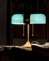Ashby Retro Mushroom Table Lamp with Integrated LED and Metal Glass Body