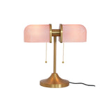 Ashby Retro Mushroom Table Lamp with Integrated LED and Metal Glass Body