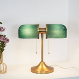 Ashby Retro Mushroom Table Lamp with Integrated LED and Metal Glass Body