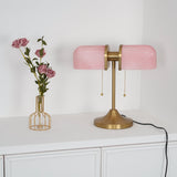 Ashby Retro Mushroom Table Lamp with Integrated LED and Metal Glass Body