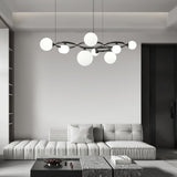 contemporary-brass-frame-chandelier-with-white-glass-shades-modern-multi-head-ceiling-light
