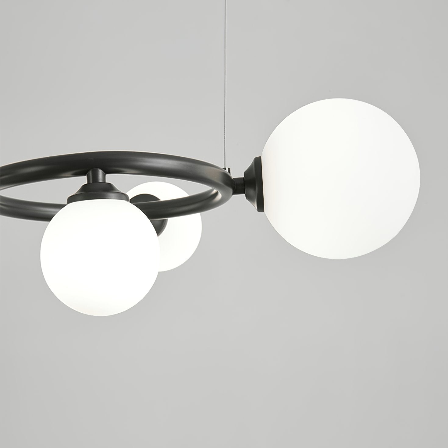 contemporary-brass-frame-chandelier-with-white-glass-shades-modern-multi-head-ceiling-light