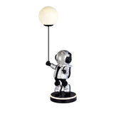 Creative Astronaut Planet Resin Table Lamp Modern Sculptural Bedside Lighting for Kids Room